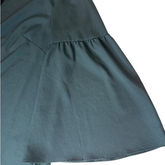 Boden Bell Sleeve Blouse Boho Keyhole Neck Flowy Relaxed Teal Green W0196 Sz 14 - Picture 12 of 14